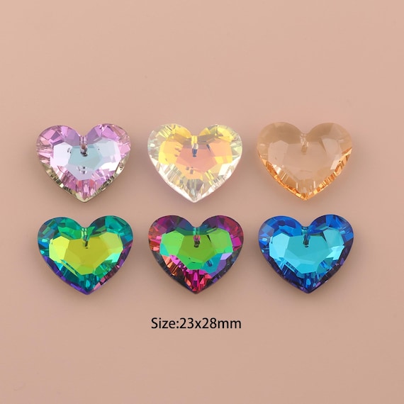 Heart Crystal Pendant,Austrian Crystal,Made in Austria for DIY Jewelry Making Supply