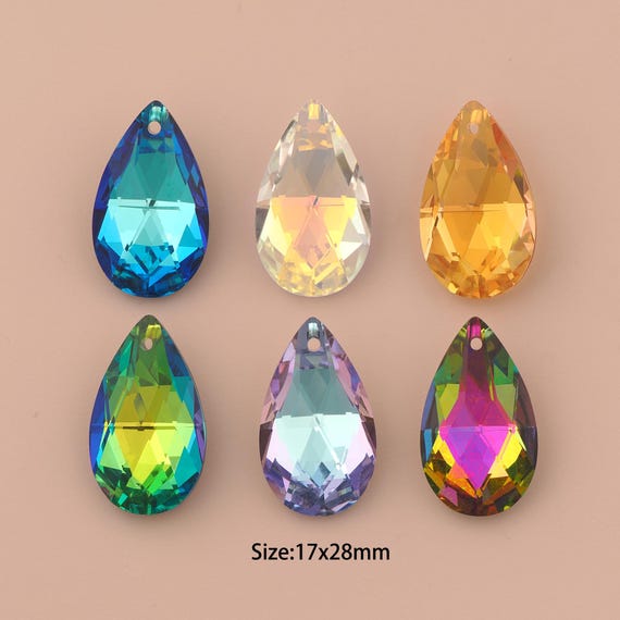 Pear Crystal Pendant,Austrian Crystal,Made in Austria for DIY Jewelry Making Supply