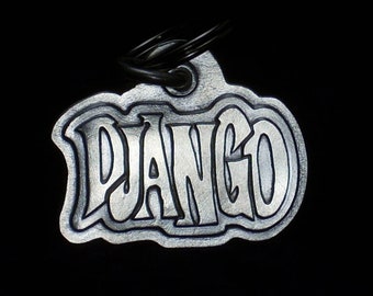 Sterling silver Django style tag