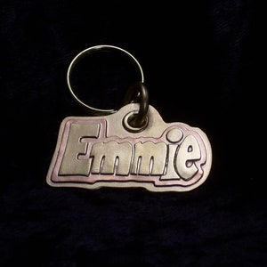 Handmade brass and copper pet tag image 7