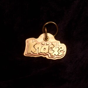 Handmade brass and copper pet tag image 8