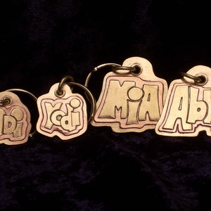 Handmade brass and copper pet tag image 6