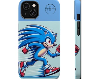 Funda MagSafe Tough inspirada en Sonic: funda retro para teléfono gamer