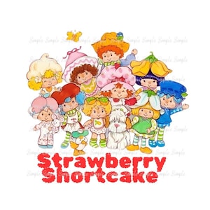 Charlotte aux fraises dessin animé graphique Clip Art PNG Projets de bricolage, tasses, décoration de fête, art comestible, décorations de gâteau, t-shirts rétro mignon