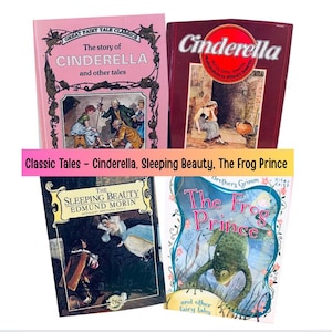 Vintage Children&#39;s Books: Cinderella, Sleeping Beauty, Frog Prince