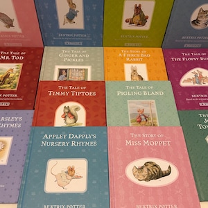 Beatrix Potter - Le monde de Peter Rabbit - livres vintage - au choix - couverture rigide - articles de collection pour parents et enfants