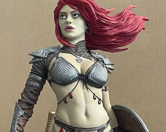 Red Sonja Warrior statue CONAN