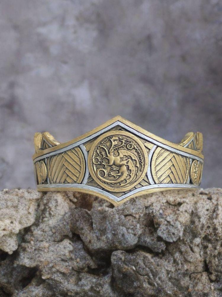 Viserys & Rhaenyra Targaryen Crown 1:1 Real Size 3D Custom