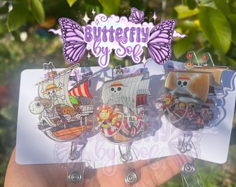 Anime pirate crew going merry ship thousand sunny ship badge reel ( choose one )
