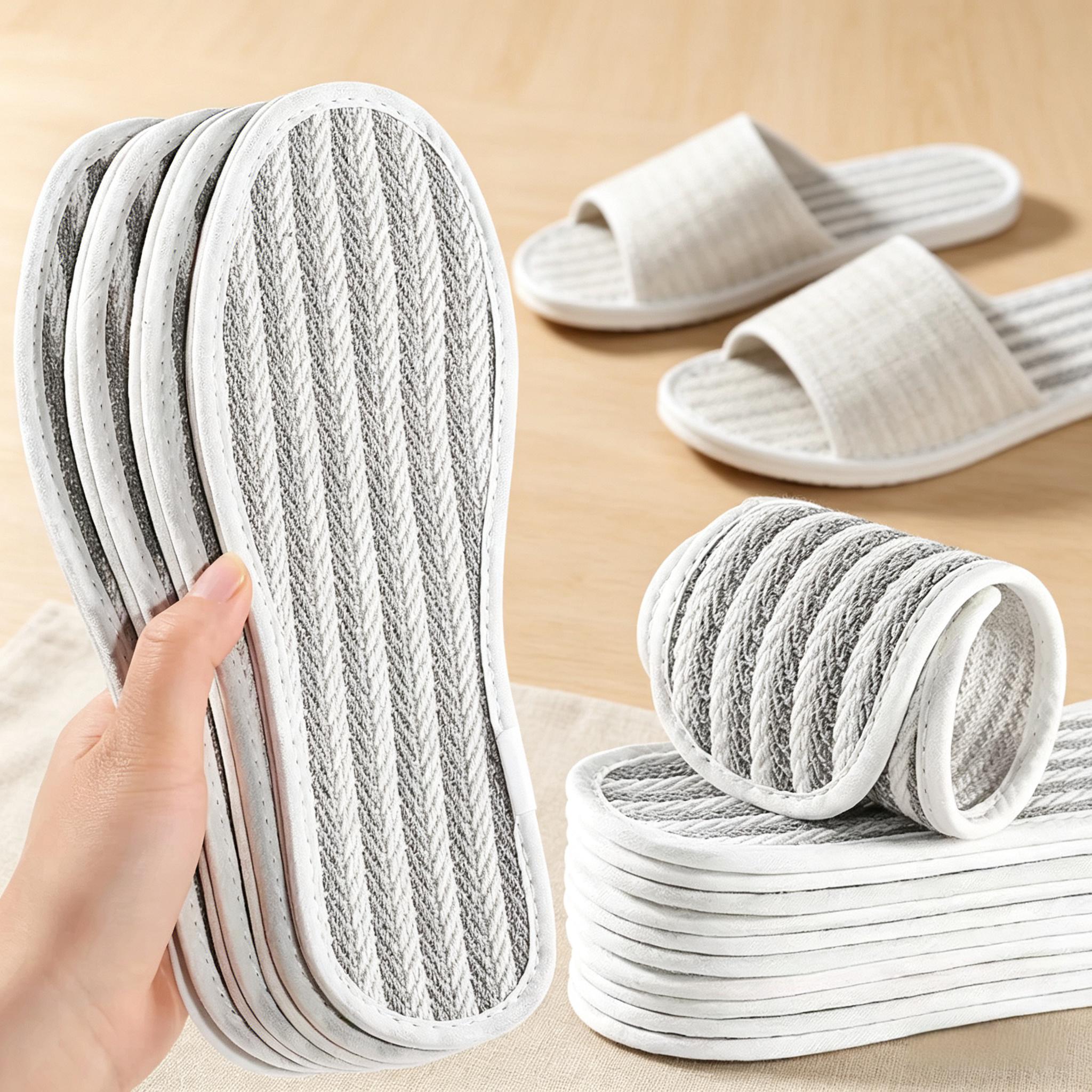 Handmade Linen Insoles Pads Moisture Wicking Anti Odor Comfort Foot ...