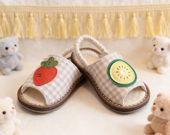 Cotton Linen Baby Slippers Non-Slip Soft Sole Toddler Indoor Shoes Preschool Nap Footwear Breathable Gender Neutral Kids House Slippers