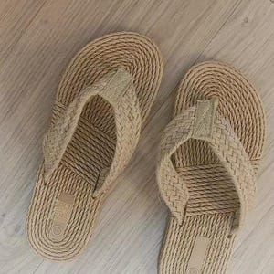 Japońskie sandały unisex z poliuretanu tatami, japonki z rattanu, klapki plażowe boho, wygodne sandały na lato z płaską podeszwą, pantofle z uziemiającymi stopami zdjęcie 9