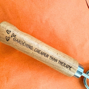 Personalized Gardening Tools Custom Garden Set Gift for Gardeners Wooden Handle Garden Tools Engraved Gift Gardening Present for Mom image 11