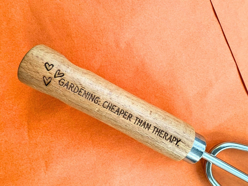 Personalized Gardening Tools Custom Garden Set Gift for Gardeners Wooden Handle Garden Tools Engraved Gift Gardening Present for Mom image 11