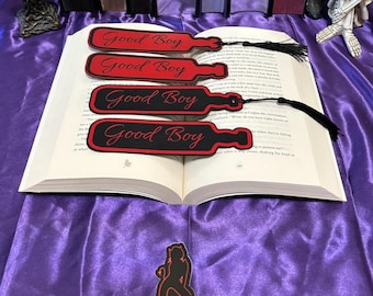 Good Boy - Segnalibro in similpelle con o senza nappa - Smutmark - Segnalibro piccante per lettori di romanzi dark