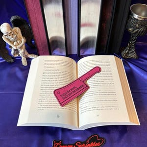 You&#39;re the Worst You&#39;ll Love Me Someday - Cleaver -Butcher and Blackbird Inspired- Leatherette Bookmark - Smutmark - Dark Romance Bookmark