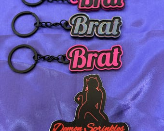 Brat - 3d Printed Keychain, Adult Humor