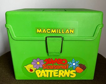 Vintage 1980s Green MacMillan Jumbo Seasonal Patterns Teacher Supplies