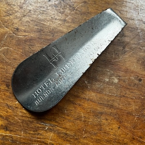 Vintage Hotel Libertador Metal Shoe Horn. Buenos Aires Argentina. Travel Souvenir. South America