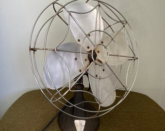 Vintage Industrial Chic Vintage Eskimo Table Top Fan. NONWORKING. DECOR ONLY.