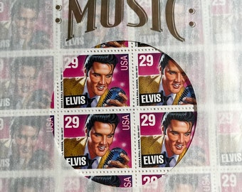 Vintage 1993 Elvis Presley USPS Collectible Postage Stamps. NOS. Plastic Wrapped Unused
