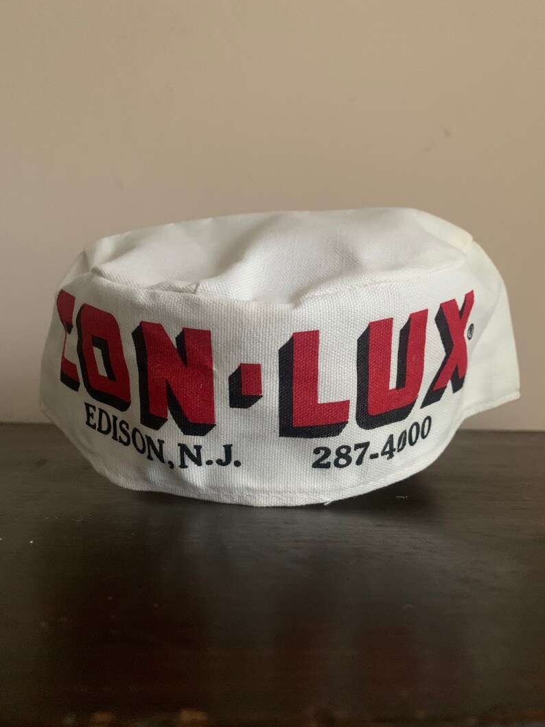 Vintage Con-Lux Painters Cap Conlux Advertisement Edison NJ