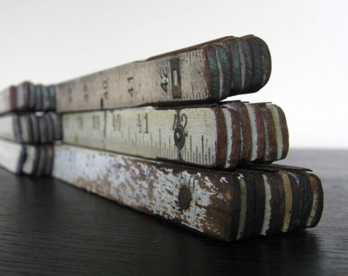 Trio of Ivory Folding Rulers. - Etsy