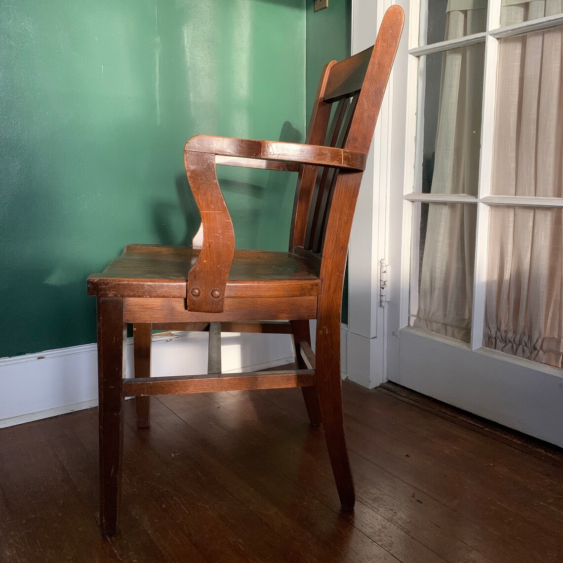 Vintage Murphy Chair Company Wooden Office Bankers Chair Etsy