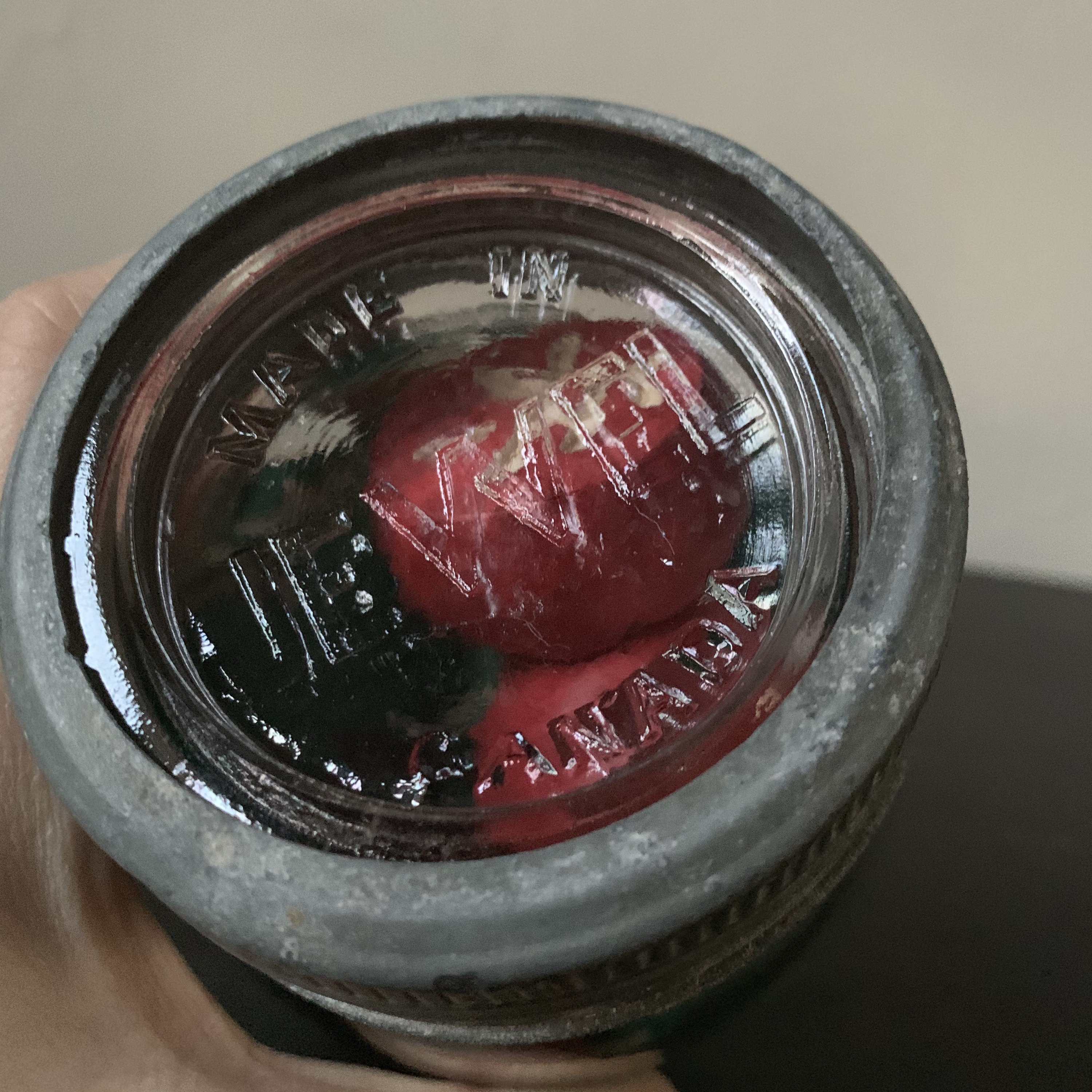 Vintage Canadian Jewel Mason Jar With Crown Glass Lid With Etsy Canada