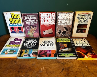 Nero Wolfe Rex Stout Paperbacks. You Choose. Shelf Filler. 1960s 1970s