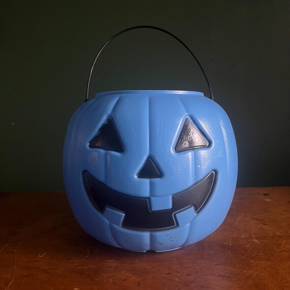 ハロウィン ジャック・オー・ランタン バケツ ヴィンテージ ハロウィン ブルー ジャック・オー・ランタン パンプキン