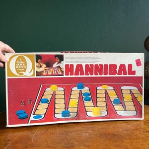 Vintage 1974 Hannibal Board Game Game Board 1970s Game Night