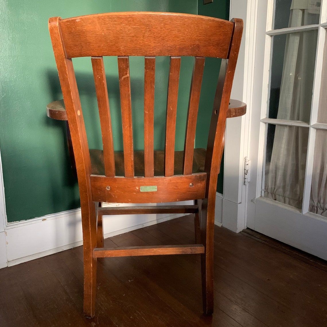 Vintage Murphy Chair Company Wooden Office Bankers Chair Etsy