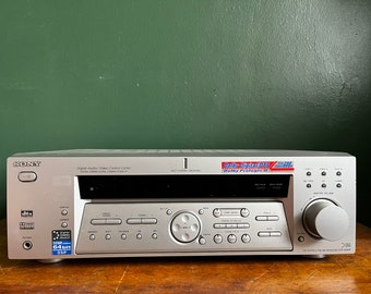 Vintage 1990s Sony AM FM Stereo Receiver. With Cords 1990s Radio. 1990s Electronics. Ironboundvintage