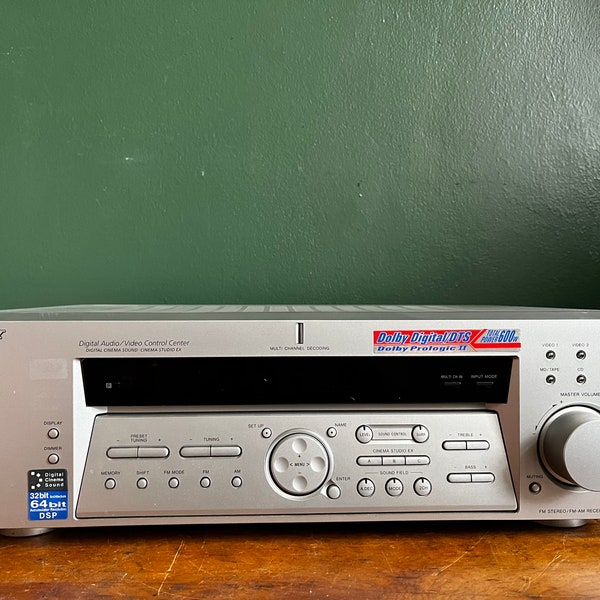 Vintage 1990s Sony AM FM Stereo Receiver. With Cords 1990s Radio. 1990s Electronics. Ironboundvintage