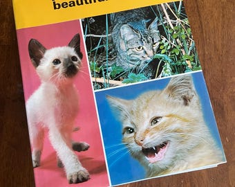 Vintage 1970 The Most Beautiful Cats Hardcover Book 1970s Cat Lovers Gag Gift Minerva Books