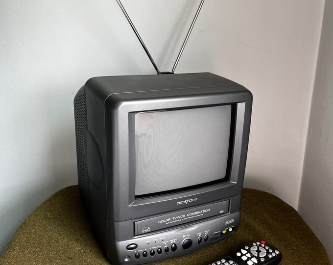 Broksonic 9 TV VCR Combo Crt Tv Retro Gaming Ctsgt2799t Remote