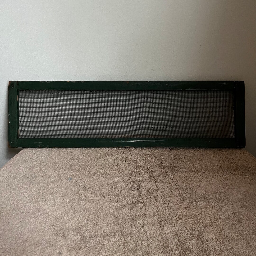 Vintage Wood and Metal Window Screen Vent Home Restoration Etsy