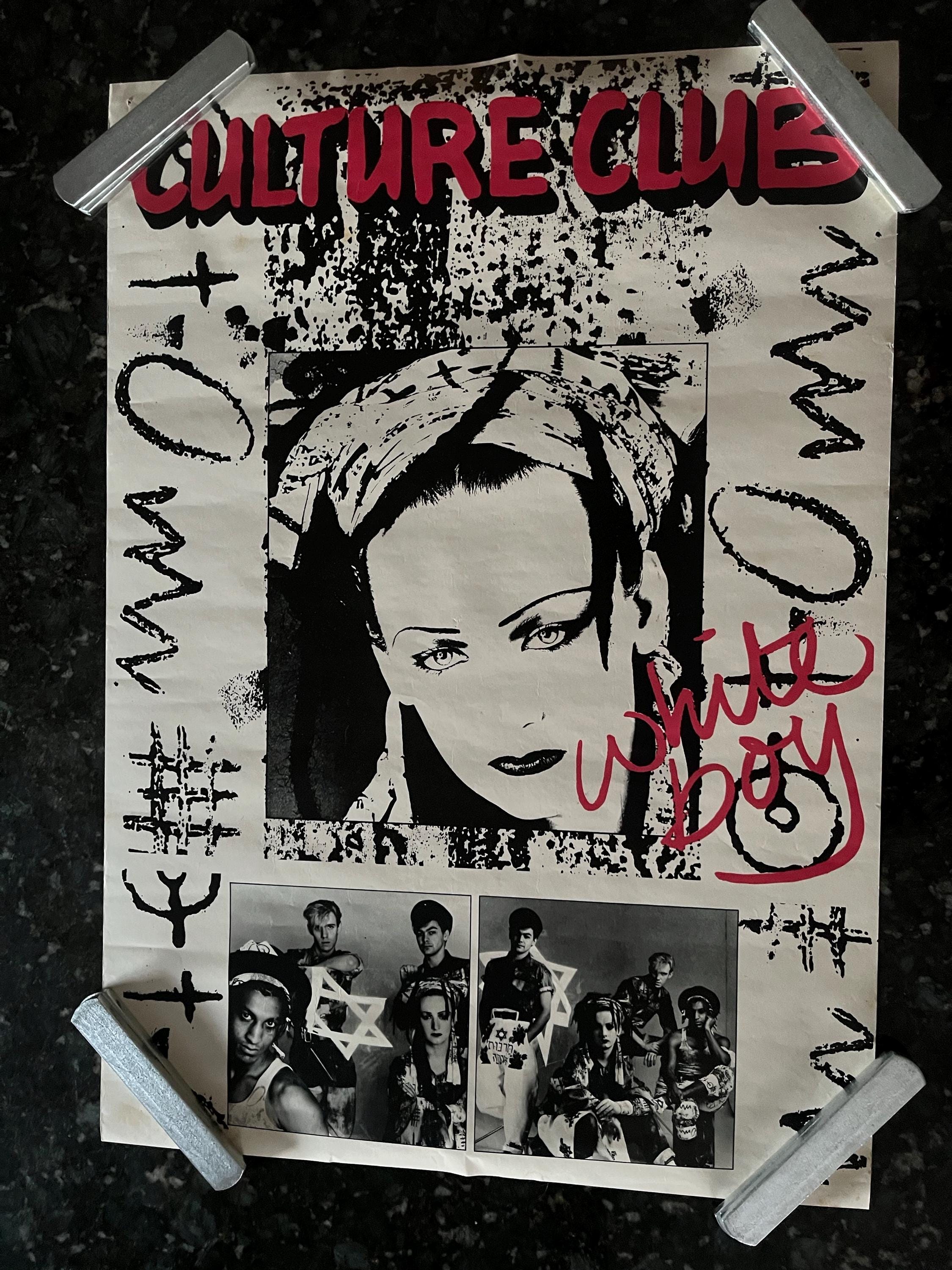 Vintage 1980s Culture Club White Boy Poster 19x27 Boy George - Etsy