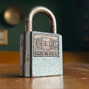 Vintage Reese-hangslot No Key Antiek slot Antiek hangslot