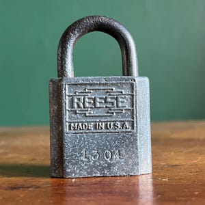 Vintage Reese-hangslot No Key Antiek slot Antiek hangslot