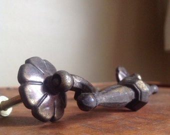 Vintage Long Metal Drawer Pull / Handle.