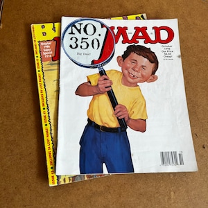 Revista loca vintage de 1996. Alfred E. Neuman. Historietas. Revistas de los noventa.
