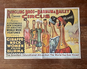 Vintage 1970 1971 Ringling Bros and Barnum and Bailey Circus Poster