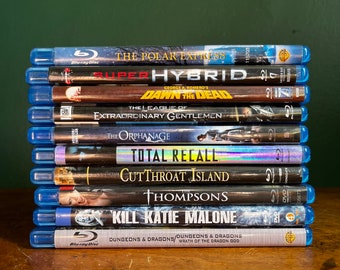 Vintage Blu Ray Disc Movies. Sold Separately.