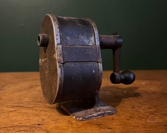 Antique 1930s Metal Pencil Sharpener made by American Pencil Sharpener Company of Chicago