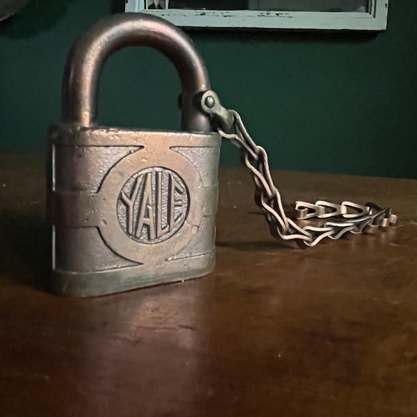 Vintage Yale & Towne Padlock No Key Antique Lock Antique Padlock