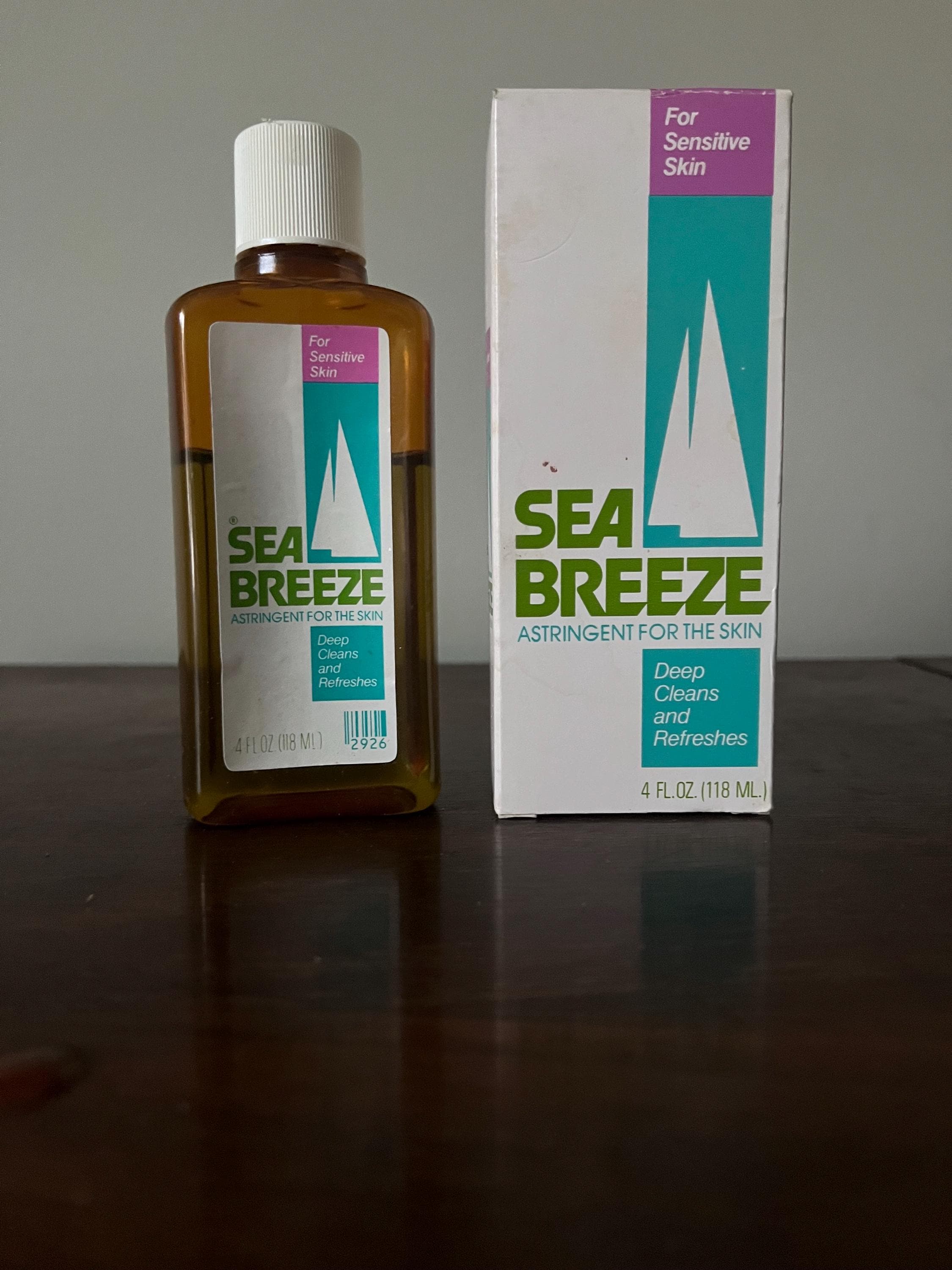 Vintage 1986 Sea Breeze Astringent 4 Oz Bottle TV Movie Prop With