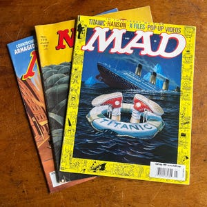 Revista Mad de 1995. Alfred E. Neuman. Cómics. Revistas de los años 1990.