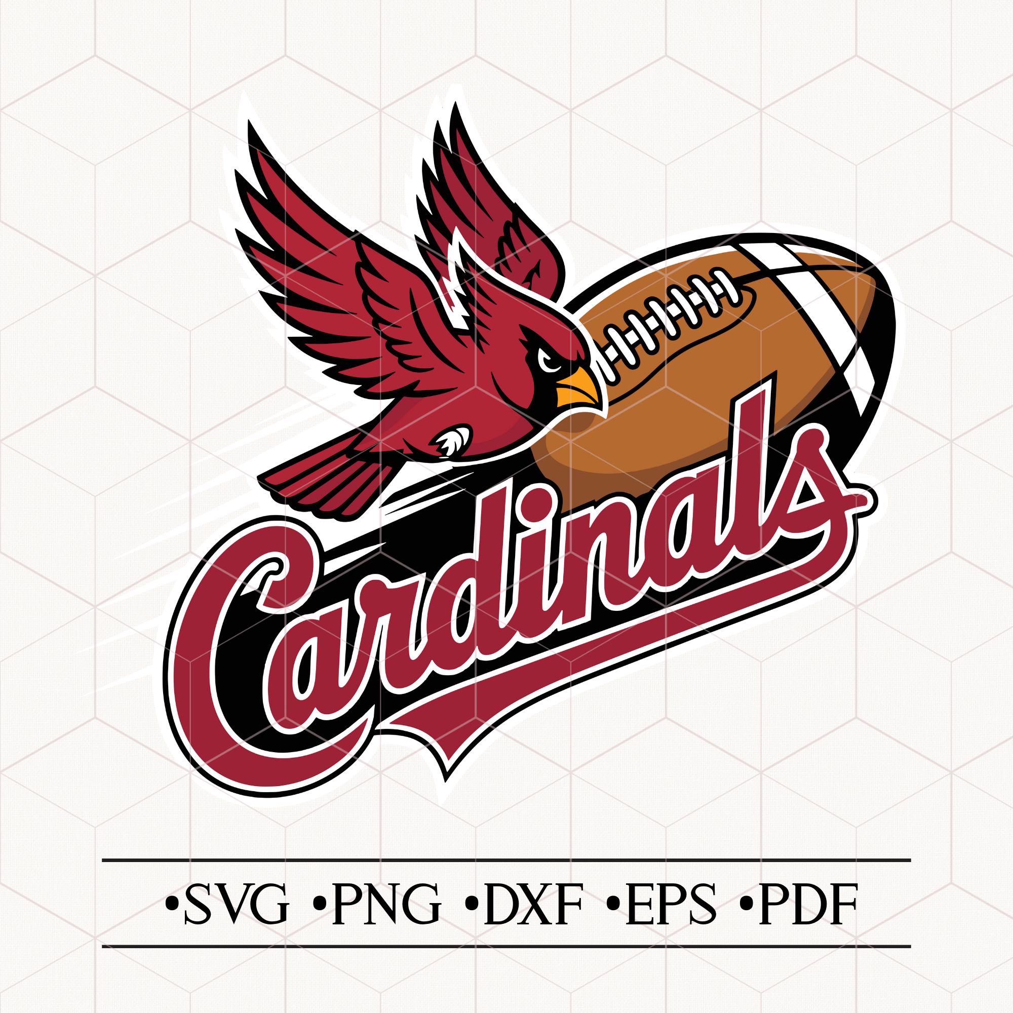 Cardinals Football SVG & PNG Bundle – High-Quality Team Design Files for Cricut, Silhouette, T‑Shirts and More